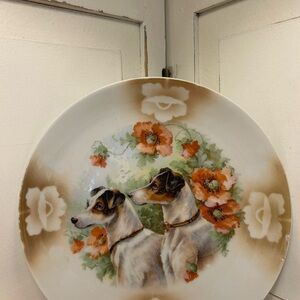 Vintage German Jack Russell Plate